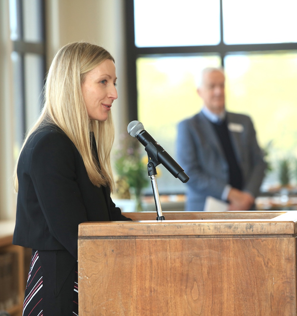 MPC Foundation member speaking at podium