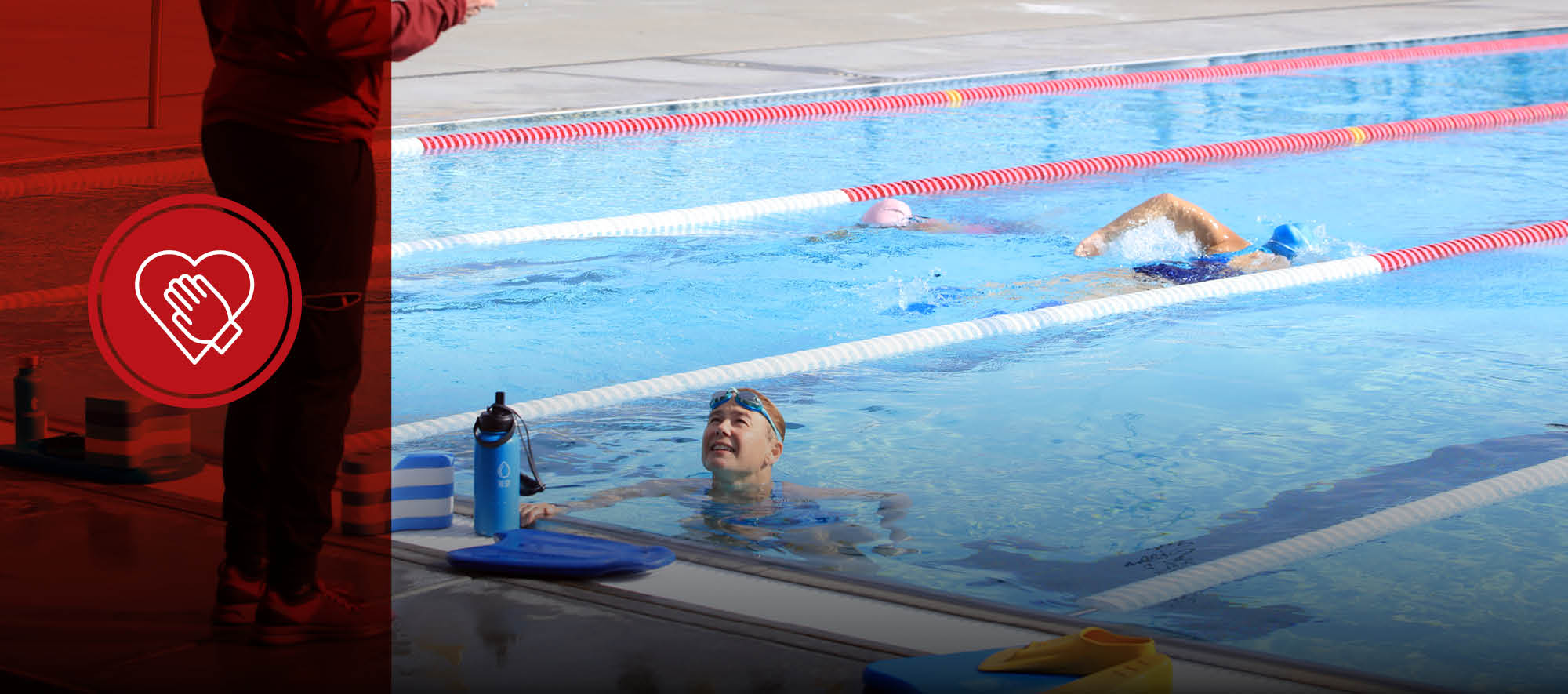 MPC students and community members take advantage of MPC's heated swimming pool in classes on campus.