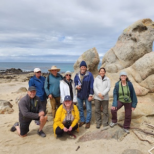 natural historians at the beach