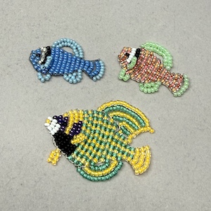 seed beaded fish