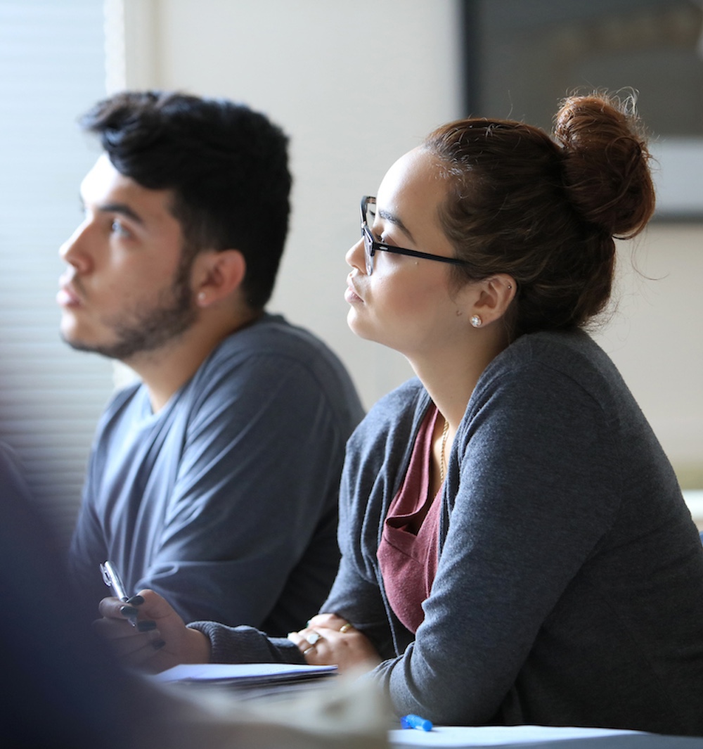 Two students in class