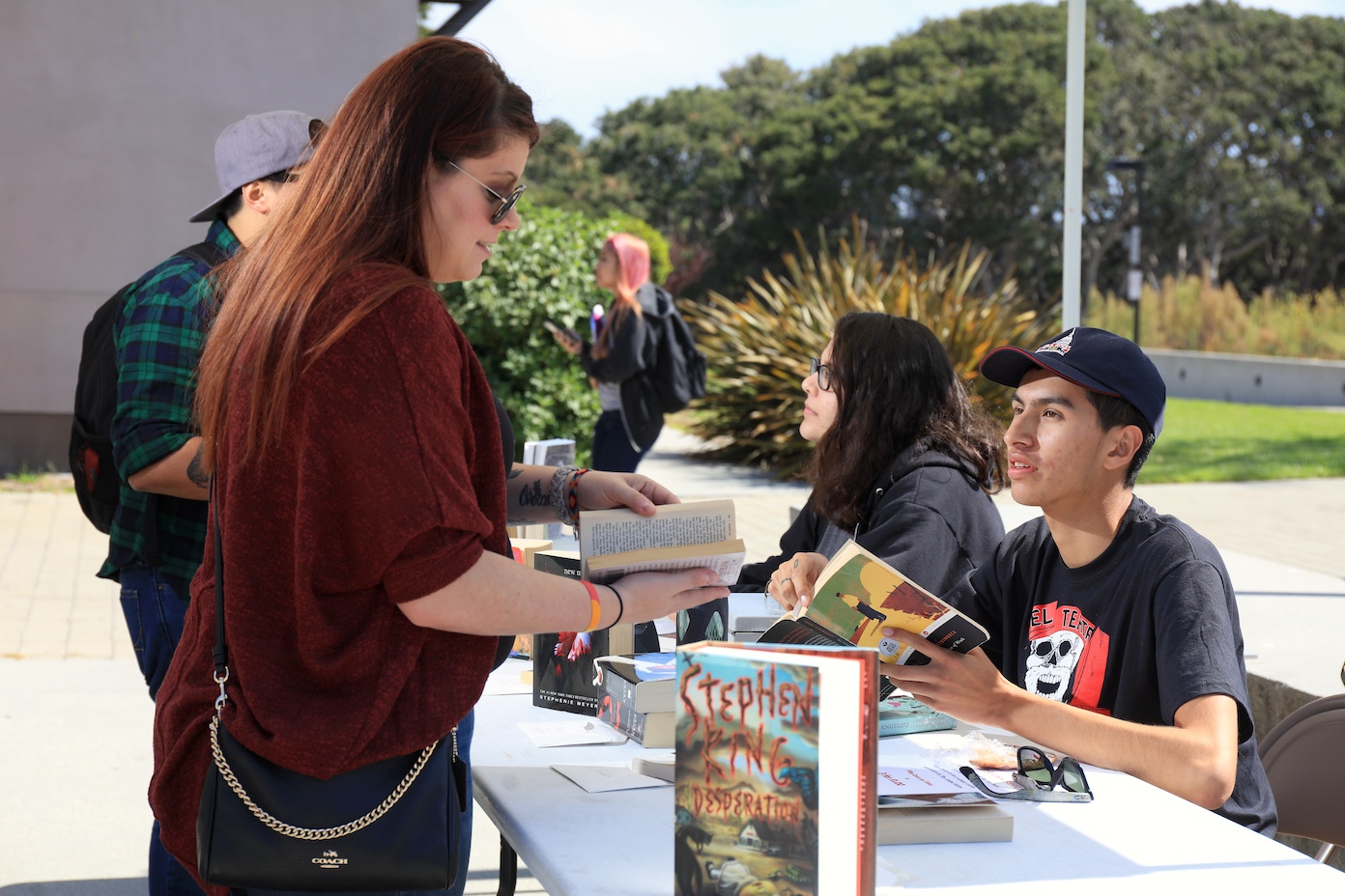 Outside Booth for Banned Books Week