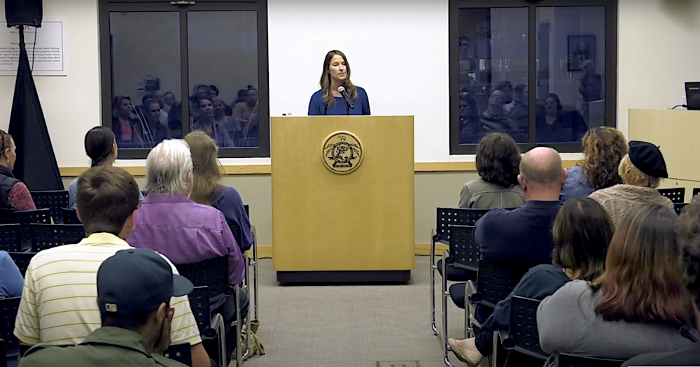 Author Tara Goedjen Presenting at the Monterey Campus' Guest Author Series