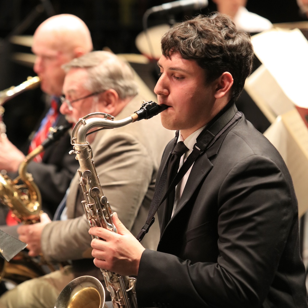 Saxophone Player Performing at MPC Strings Concert