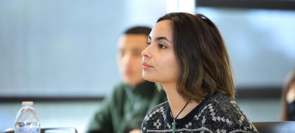 Student listening