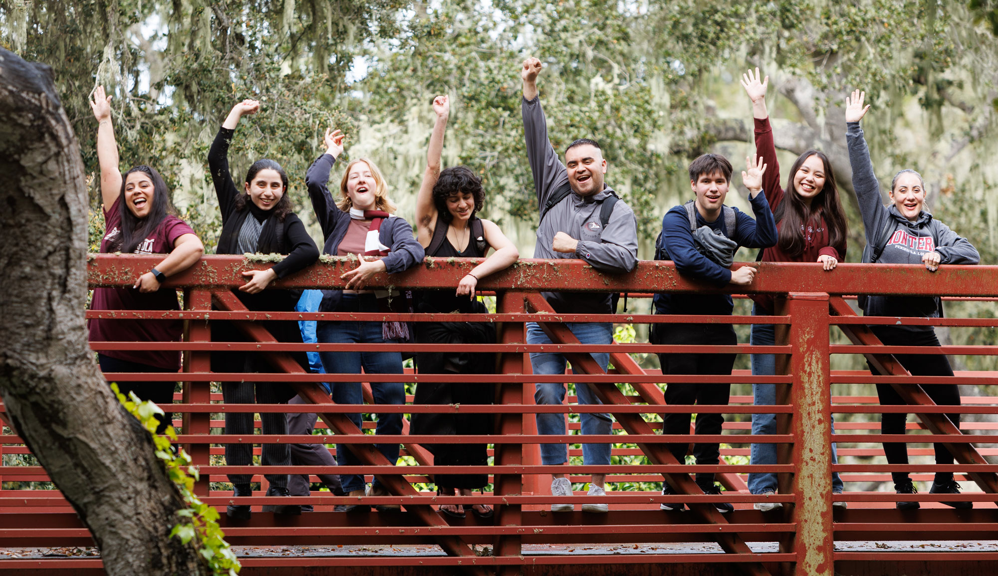 MPC Students on bridge