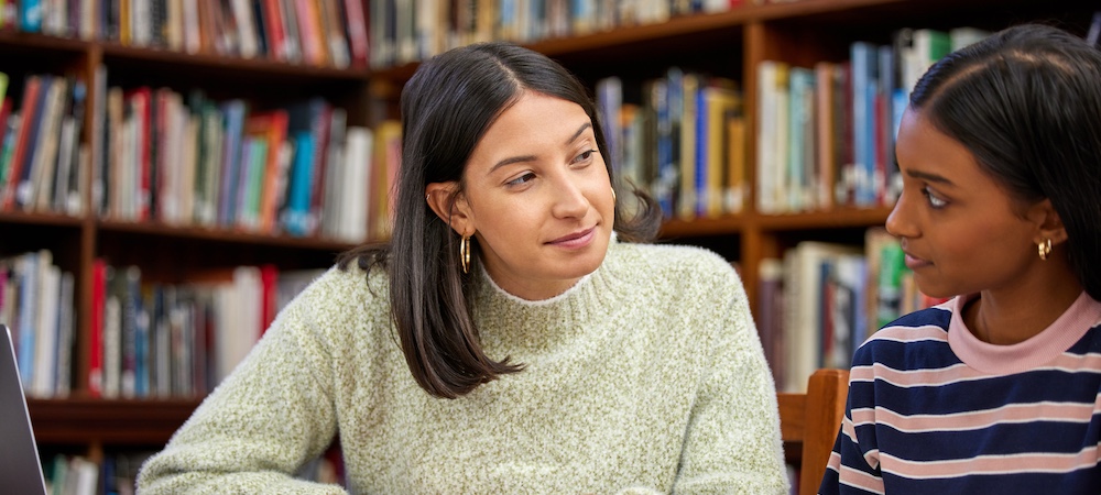 Counselor Speaking with a Student