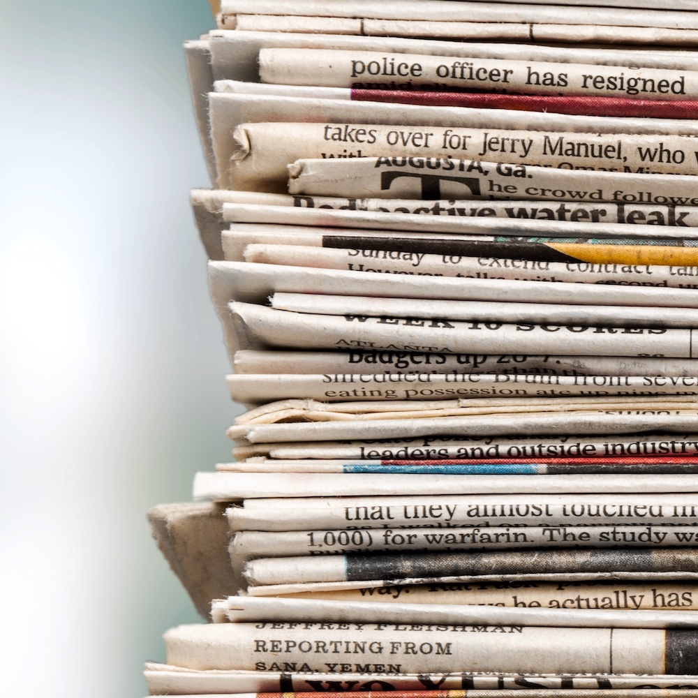 Stack of Newspapers