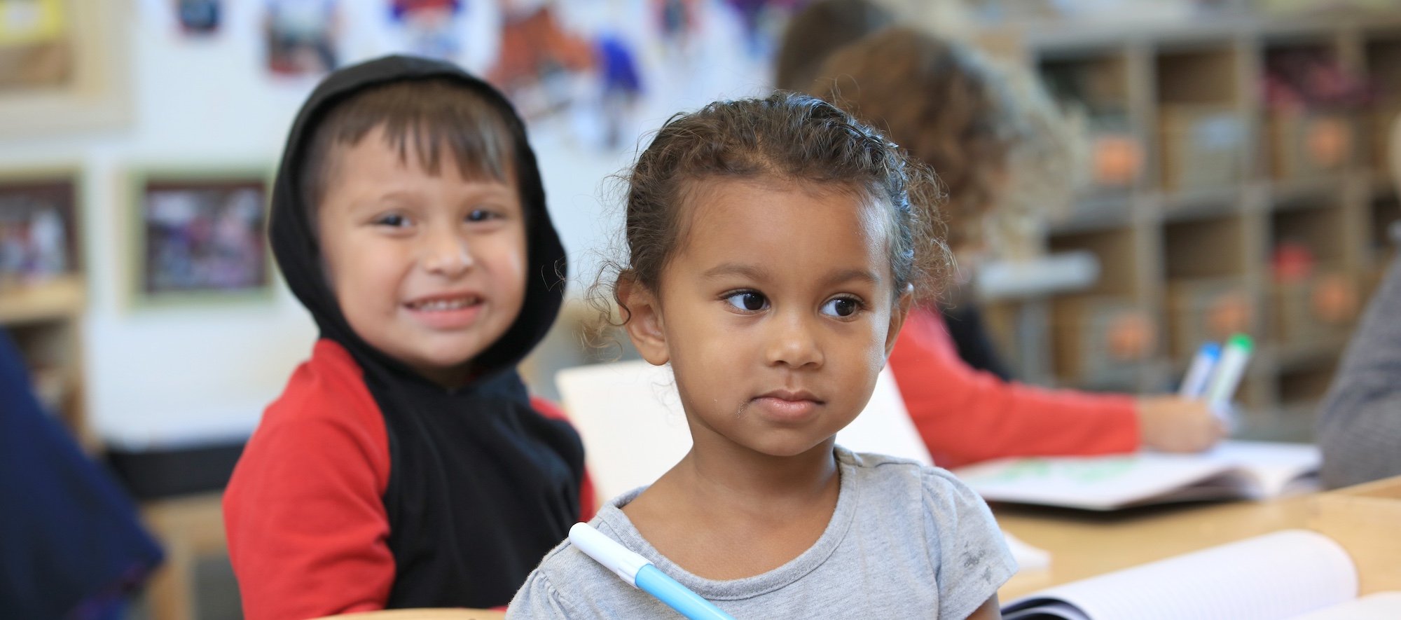 Two Young Children at Little Lobos Academy