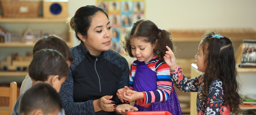 Little Lobos Academy Classroom with Teacher and Students