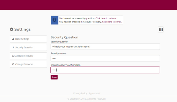 Setting a Security Window