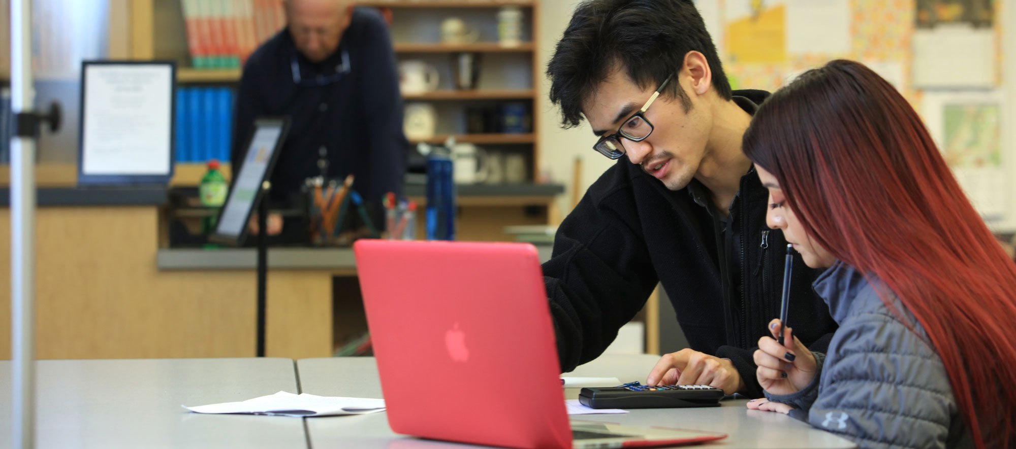 Student being tutored by Math Tutor